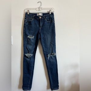 Garage Mid Rise Distressed Jeans